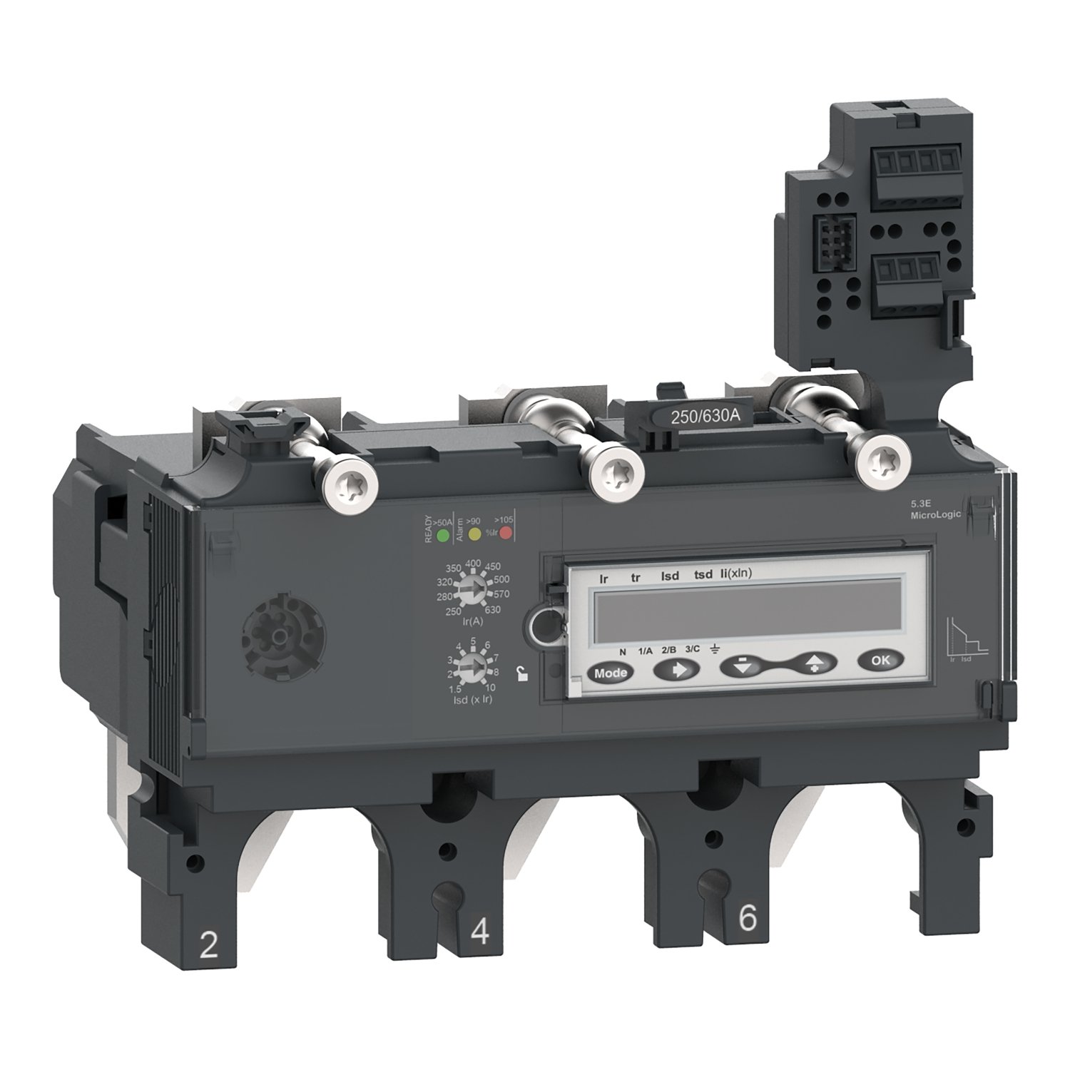 C6335E630 - DISPARADOR NSX630 MICROLOGIC 5.3E 630A 3 - Mais Industrial