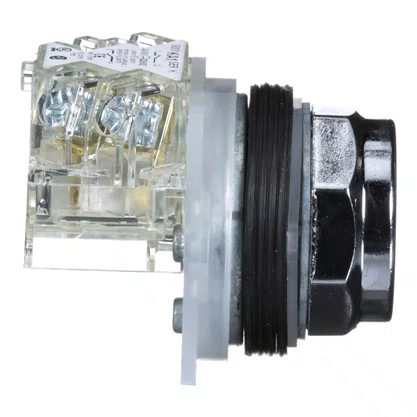 9001KR1BH13 - BOTÃO Ø30MM METÁLICO RETORNO POR MOLA PRETO NA NF