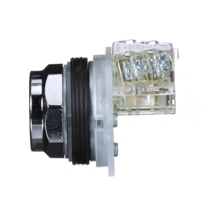 9001KR1BH13 - BOTÃO Ø30MM METÁLICO RETORNO POR MOLA PRETO NA NF