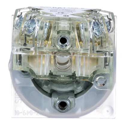 9001KR1BH13 - BOTÃO Ø30MM METÁLICO RETORNO POR MOLA PRETO NA NF