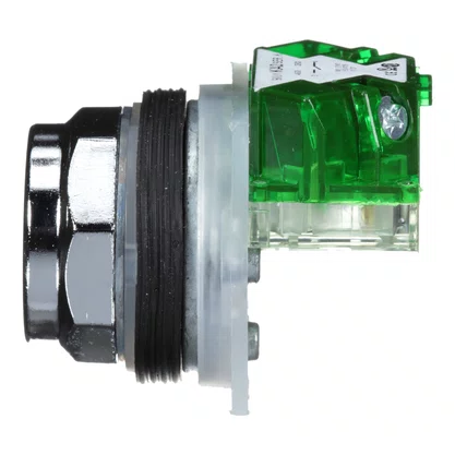 9001KR1BH5 - BOTÃO Ø30MM METÁLICO RETORNO POR MOLA PRETO NA