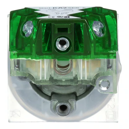 9001KR1BH5 - BOTÃO Ø30MM METÁLICO RETORNO POR MOLA PRETO NA