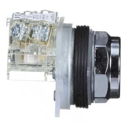 9001KR1GH13 - BOTÃO Ø30MM METÁLICO RETORNO POR MOLA VERDE NA NF