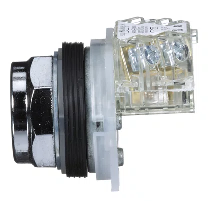 9001KR1RH13 - BOTÃO Ø30MM METÁLICO RETORNO POR MOLA VERMELHO NA NF