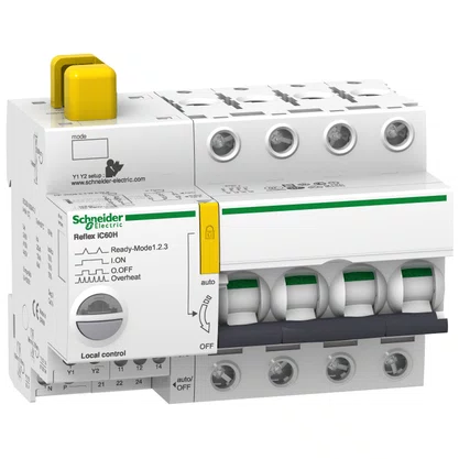 A9C65416 - DISJUNTOR TELECOMANDADO REFLEX ACTI9 IC60H 4P 16A CURVA C 15KA EM 380/415V (60497-2)