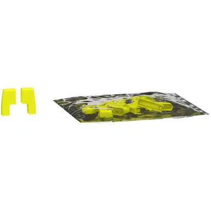 A9XPE110 - CONJUNTO COM 10 TAMPAS LATERAIS 1P PARA PENTE ACTI9 MONOPOLAR