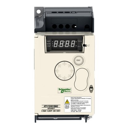 ATV12H018M2 - INVERSOR DE FREQUÊNCIA ATV12 0.18 KW 200-240 VAC MONOFÁSICO