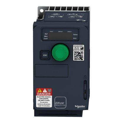ATV320U04M2C - INVERSOR DE FREQUÊNCIA ATV320 0.37KW 200-240 VAC MONOFÁSICO COMPACTO