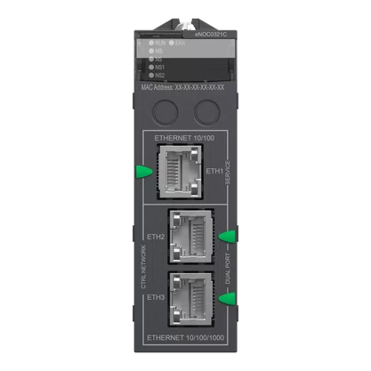 BMENOC0321C - MÓDULO X80 COMUNICAÇÃO ETHERNET TCP/IP IP FORWARDING 3 PORTAS M580