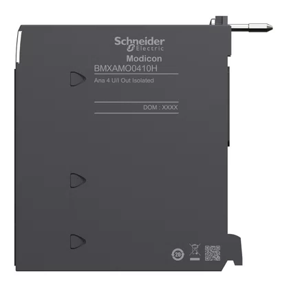 BMXAMO0410H - MÓDULO DE SAÍDA ANALÓGICA ISOLADA X80 4 SAÍDAS  GRAVE