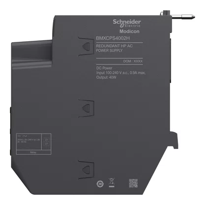 BMXCPS4002H - MÓDULO X80 FONTE DE ALIMENTAÇÃO REDUNDANTE  100/240 VCA  40 W AMBIENTE AGRESSIVO