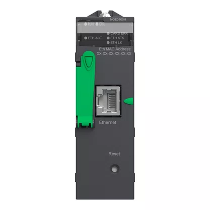 BMXNOE0100H - MÓDULO X80 COMUNICAÇÃO ETHERNET TCP IP 10 100 1 PORTA M340 AMBIENTE AGRESSIVO SCHNEIDER