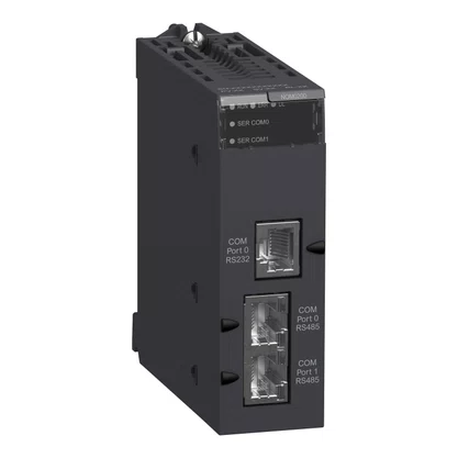 BMXNOM0200 - MODULO X80  COMUNICACAO COM 2 PORTAS RS485/232
