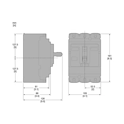C25V3TM200 - DISJUNTOR NSX250HB1 TM200D 3P3D