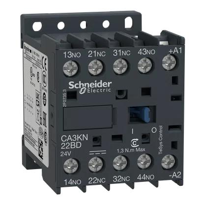 CA3KN22BD - CONTATOR AUXILIAR TESYS K 2NA+2NF 24VCC