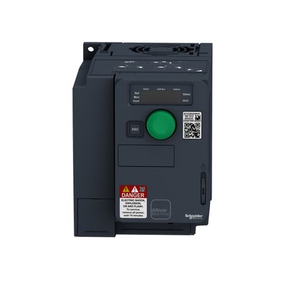 ATV320U07N4C - INVERSOR DE FREQUÊNCIA SCHNEIDER 1CV 0.75KW 380-480 VAC TRIFÁSICO COMPACTO