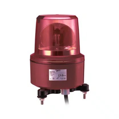 XVR13M04L - FAROL ROTATIVO Ø130MM VERMELHO SEM BUZZER 230VCA