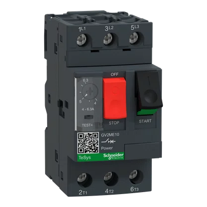 GV2ME10 - DISJUNTOR TERMOMAGNETICO TESYS GV2 4-6.3A