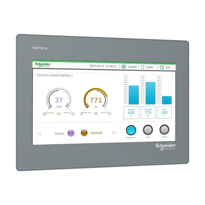HMIET6501 - PAINEL DE TOQUE DE TELA AMPLA DE 10  16 MILHÕES DE CORES  COM  2  DISPOSITIVO USB  RTC  DC24V