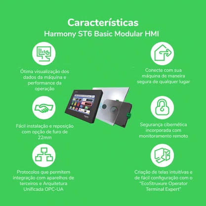 HMIST6400SL - HMI SPACELOGIC COM TELA DE 7” PARA MONITORAMENTO DE CONTROLADORES DE PLANTA E ZONA COMPATÍVEL COM BACNET/IP