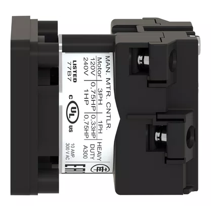 K1B001U - BLOCO PARA COMUTADOR ROTATIVO INVERSOR 1POLO 12A