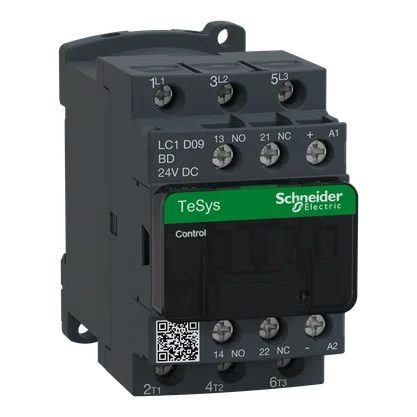 LC1D09BD - CONTATOR TRIPOLAR 9A 1NA+1NF 24VCC