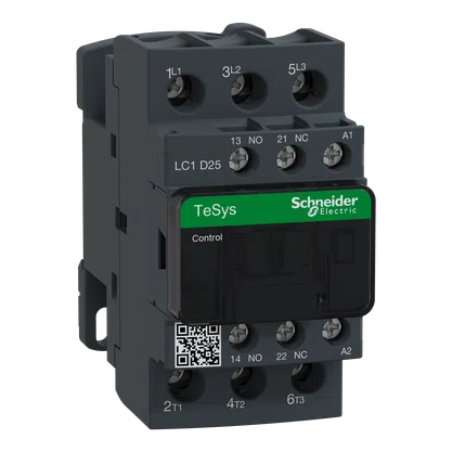 LC1D25B7 - CONTATOR TRIPOLAR 25A 1NA+1NF 24VCA