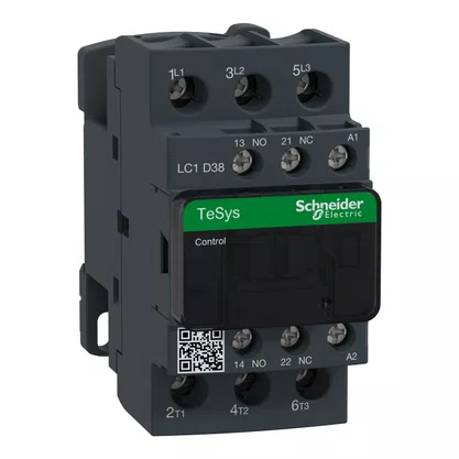 LC1D38F7 - CONTATOR TESYS DECA 3P 38A AC-3 110V CA 50/60HZ 1NA+1NF