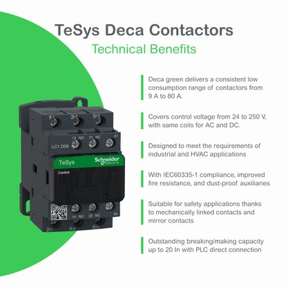 LC1D65AB7 - CONTATOR TRIPOLAR TESYS D EVERLINK 65A 1