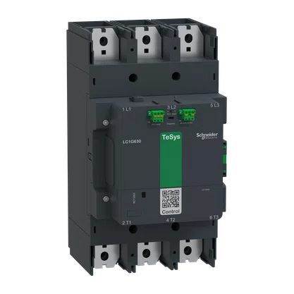 LC1G630LSEA - CONTATOR DE ALTA POTÊNCIA TESYS GIGA 3 POLOS (3NA) AC3 <=440 V 630A VERSÃO A VANÇADA BOBINA CA CC DE 200  500 V