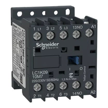 LC1K0910F7 - CONTATOR TRIPOLAR TESYS K 9A 1NA 110 VCA