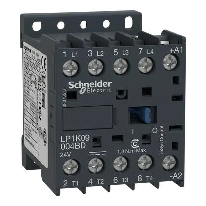 LP1K09004BD - CONTATOR TETRAPOLAR TESYS K 4PNA 9A 24 VCC