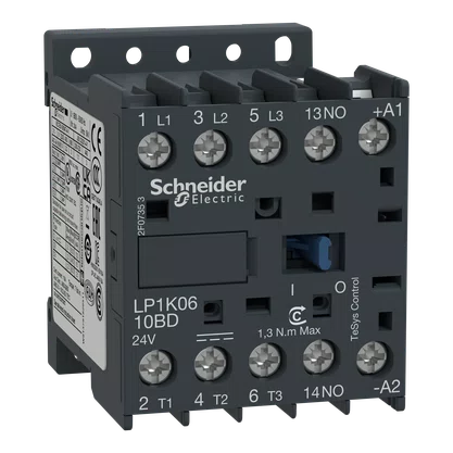 LP1K0910MD - CONTATOR TRIPOLAR TESYS K 9A 1NA 220 VCC