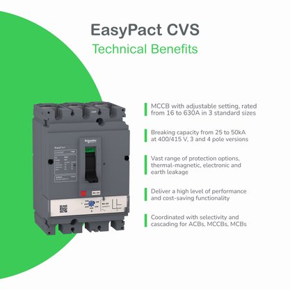 LV510330 - DISJUNTOR EASYPACT CVS 36KA 4P 4D 16A