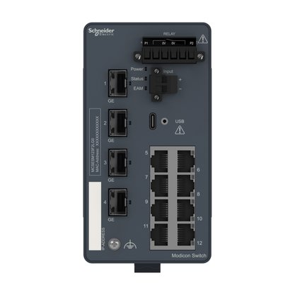 MCSESM123F2LG0 - SWITCH GERENCIAVEL MODICON 8TX/4SFP-GBIT