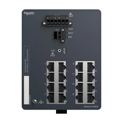 MCSESM163F23F0 - MODICON MANAGED SWITCH 16 PORTS FOR COPPER