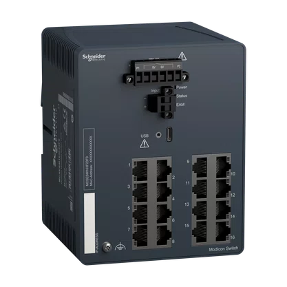 MCSESM163F23F0 - MODICON MANAGED SWITCH 16 PORTS FOR COPPER