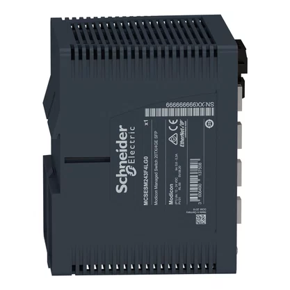 MCSESM243F4LG0 - SWITCH GERENCIÁVEL PADRÃO 20 PORTAS COBRE + 4 PORTAS GIGABIT SFP SCHNEIDER