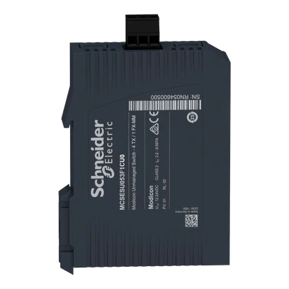 MCSESU053F1CU0 - MODICON STANDARD UNMANAGED SWITCH 4 PORTS FOR COPPER  1 PORT FOR MULTIMODE FIBER OPTIC