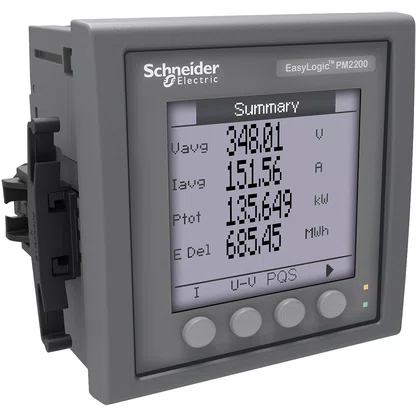 METSEPM2130 - MULTIMEDIDOR DE ENERGIA COM COMUNICACAO MODBUS RTU DISPLAY LED MODULOS E REGISTRO