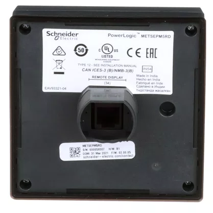METSEPM5RD - POWER LOGIC PM5000 5RD DISPLAY REMOTO 96 X 96 MM MONOCROMÁTICO