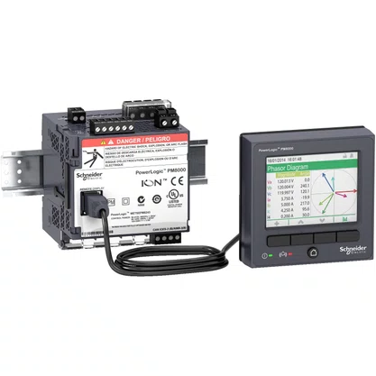 METSEPM8214 - POWERLOGIC PM8000 PM8214 LV DC MED DE MONT TRILHO DIN + DISPLAY REMOTO INT SCHNEIDER