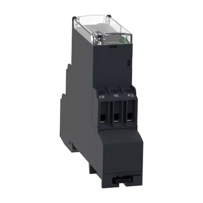 RE22R1CMR - RELÉ TEMPORIZADOR MODULAR 8A 1NAF 0 05S 300H FUNÇÃO DUPLA ATRASO NA DESENERGIZAÇÃO 24 240VCA CC SCHNEIDER