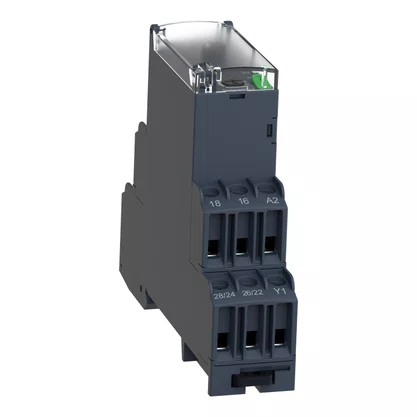 RE22R2AMR - RELÉ TEMPORIZADOR MODULAR  8A 2NAF 0,05S 300H FUNÇÃO DUPLA