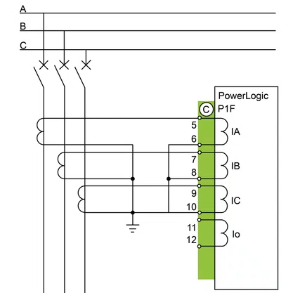 REL15003 - RELÉ DE PROTEÇÃO POWERLOGIC P1F 24 250V 3TC 1IO 0 05 12IN 0DI 4DO RS485 SCHNEIDER