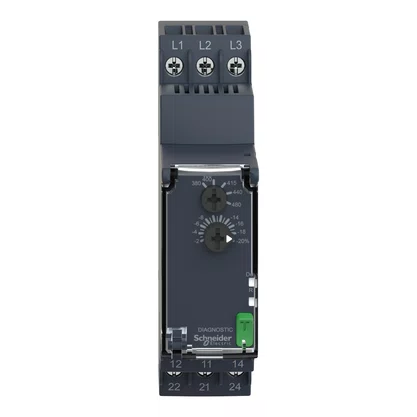 RM22TU23 - RELÉ DE CONTROLE E MEDIÇÃO DE REDES TRIFÁSICAS MULTIFUNÇÃO 2NAF 8A 380  480VCA