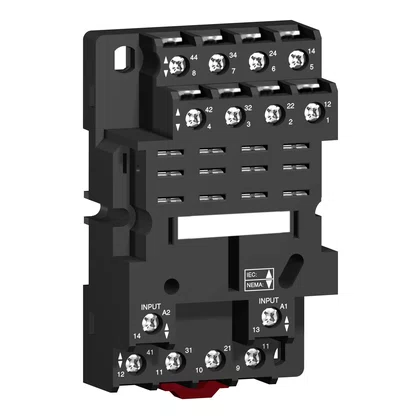 RPZF4 - BASE PARA RELÉ RPM4 CONTATOS MISTOS CONEXÃO POR PARAFUSO