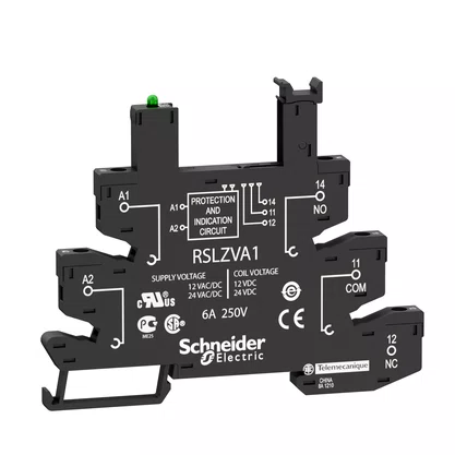 RSLZVA1 - BASE PARA RELE RSL 12-24VCC.CA