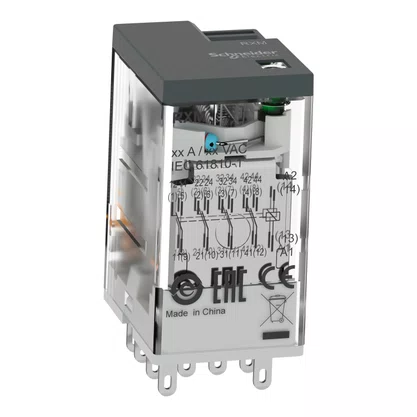 RXM4LB2BD - RELÉ DE INTERFACE BÁSICO 4NA F3A COM LED DE INDICAÇÃO24VCC
