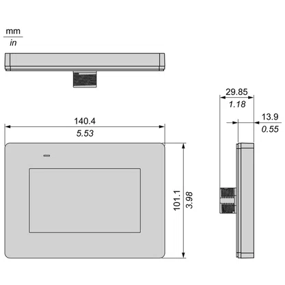 HMISTM62 - SPARE PART 4"W TOUCH PANEL DISPLAY
